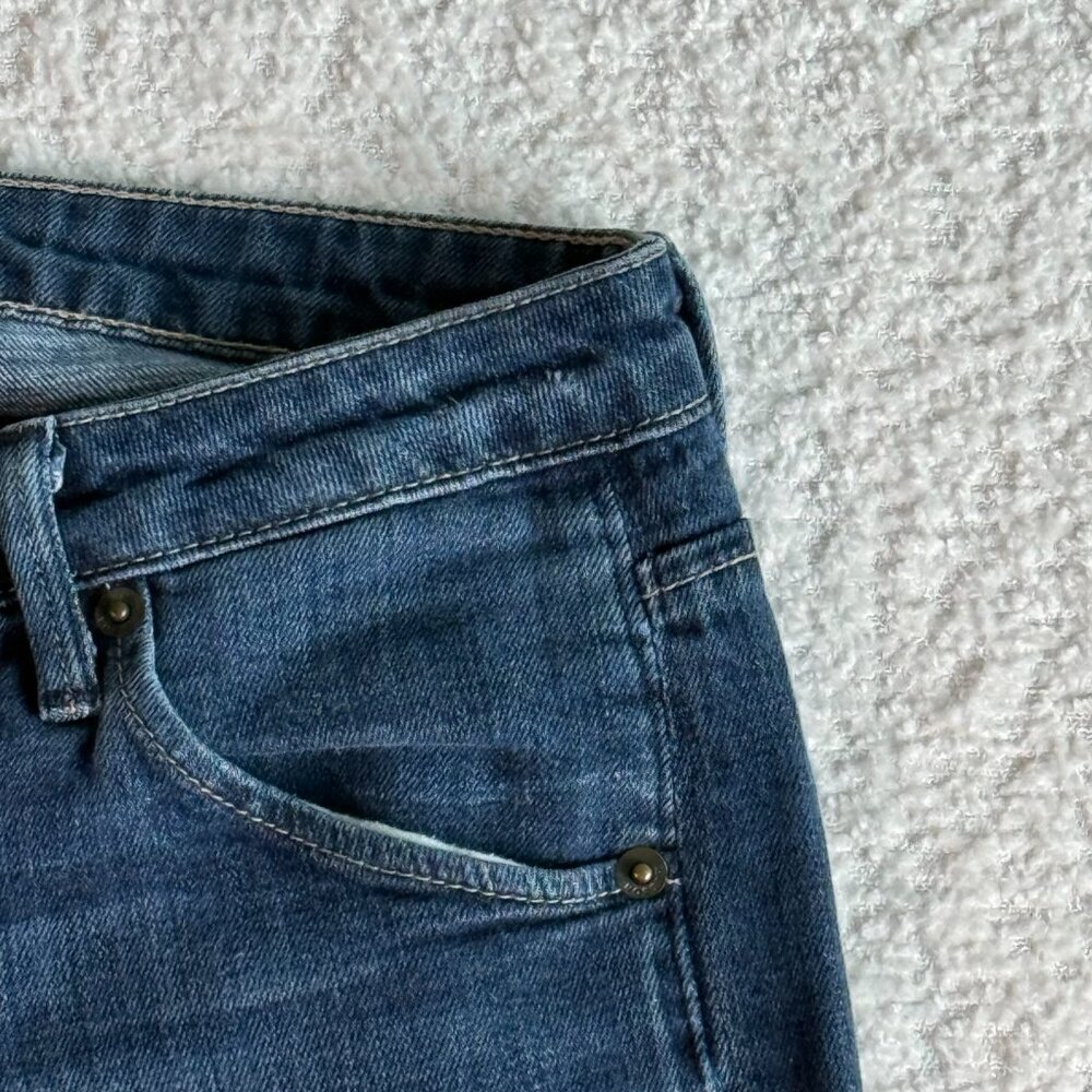 HUDSON womens ROXY Carly Straight Leg Mid-Rise Jean WM429DHK Dark Denim size 26 - Picture 3 of 12
